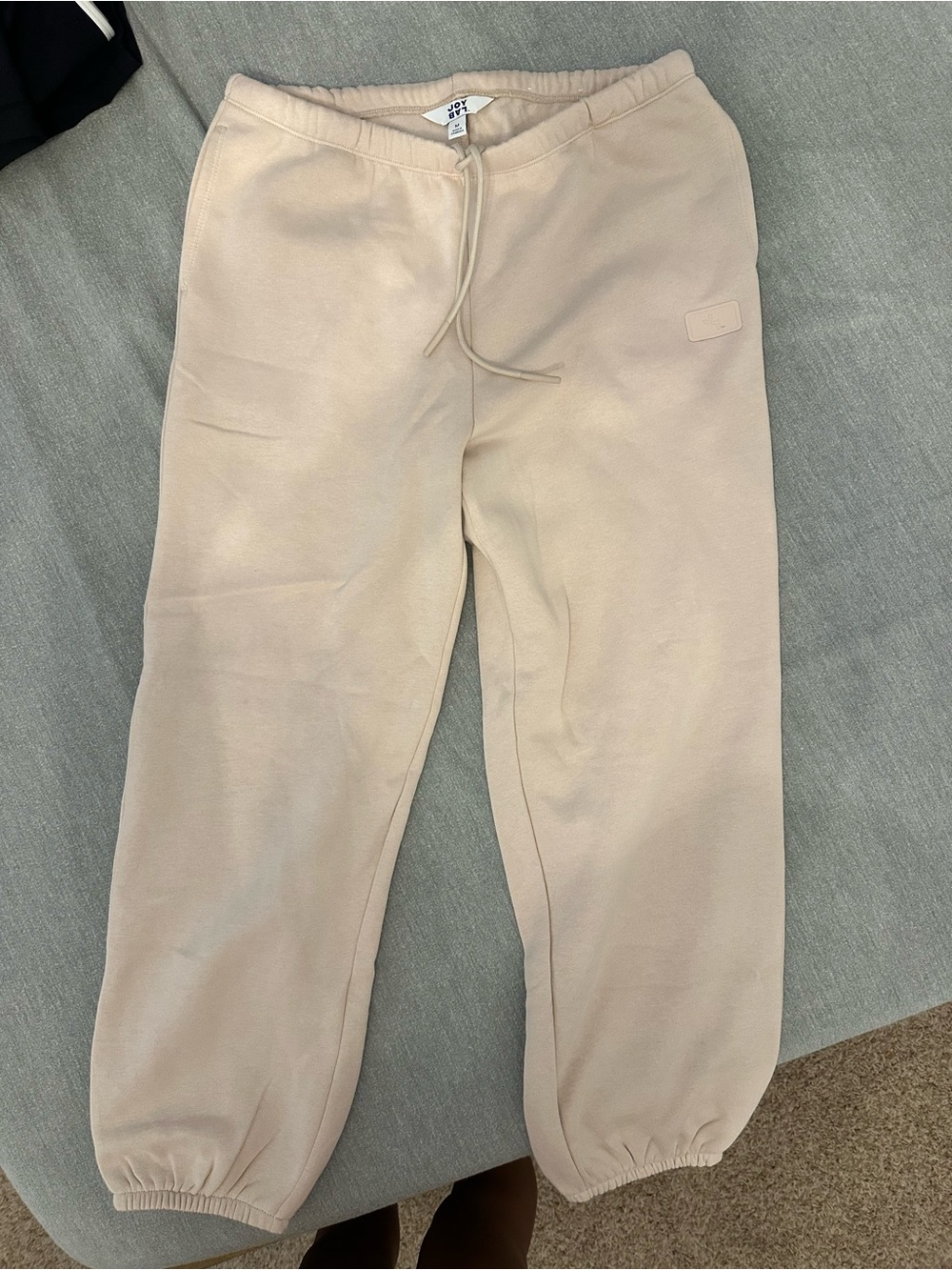 Joy lab Light Beige Drawstring Sweatpants size medium worn once